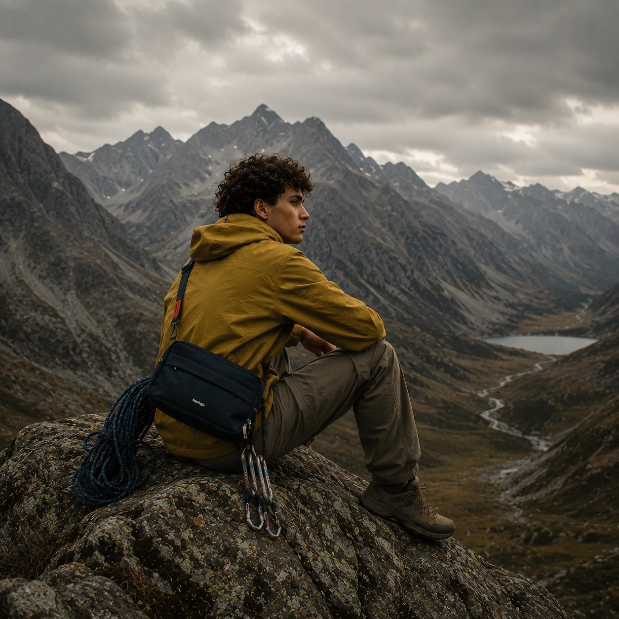 Topologie: uso de la bag en un paisaje de montaña